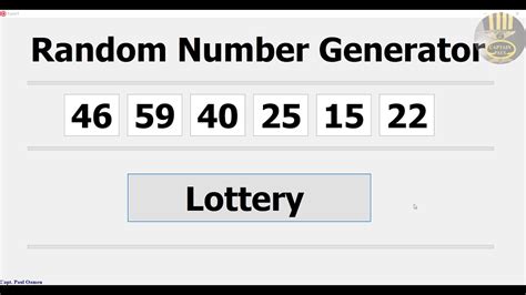 How To Create A Lottery Number Generator Using Random Function With For