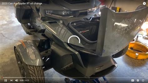 Can Am Spyder Rt Oil Change Youtube