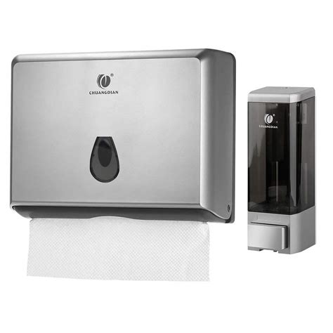 Bbx Lephsnt Chuangdian Wall Mount Dispenser Set Paper Towel Soap