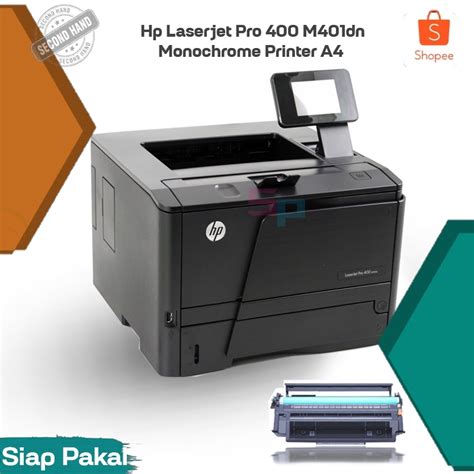 Jual Hp Laserjet Pro 400 M401dn Monochrome Printer A4 F4 Shopee Indonesia