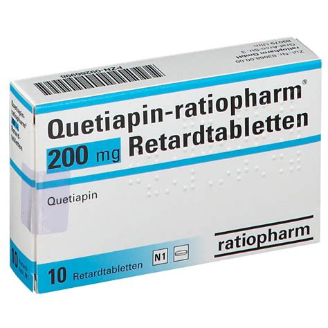 Quetiapin Ratiopharm Mg St Mit Dem E Rezept Kaufen Shop Apotheke