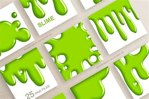 Slime Clipart Border Clipart Slime Drip Png Green Slime - Etsy