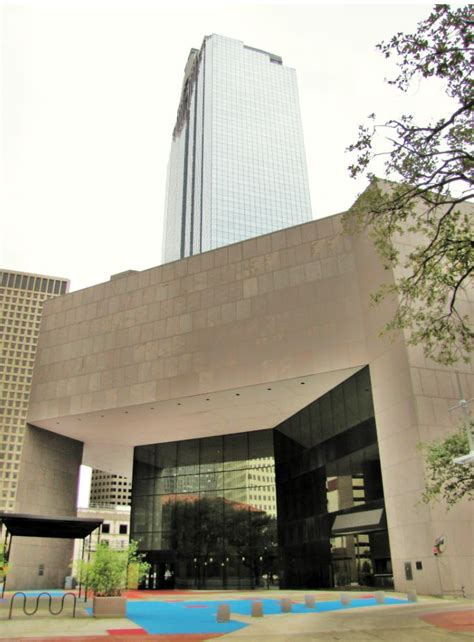 Houston In Pics Plaza At Hpl Central Library And Office Tower Rising A