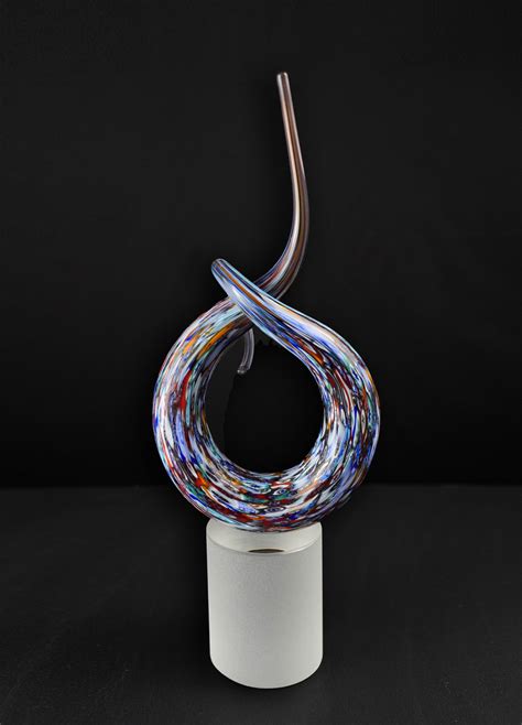 Abstract knot in murrine Murano glass | sculpture - Arte di Murano