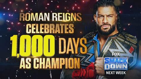 Special Live Stream Released To Celebrate Roman Reigns 1000 Day Universal Title Reign