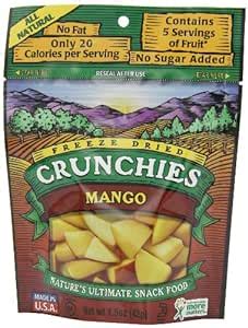 Amazon Crunchies Freeze Dried Fruit Snack Mango 1 5 Ounce Pouch