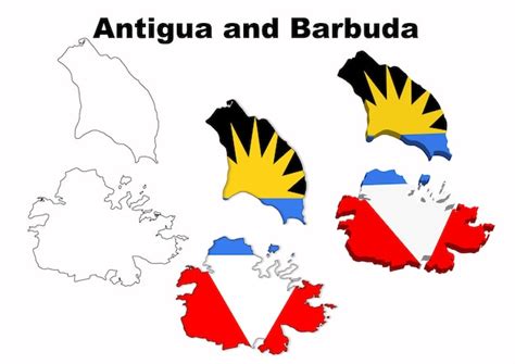 Antigua Island Map