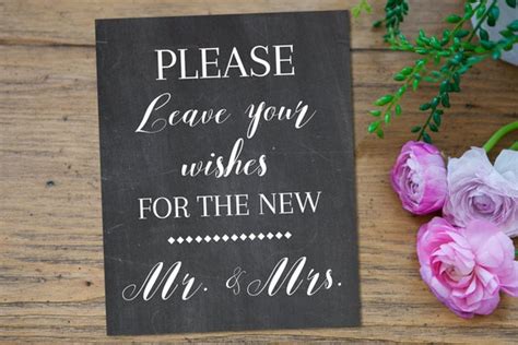 Please Leave Your Wishes For The New Mr And Mrs By Fleetingglances