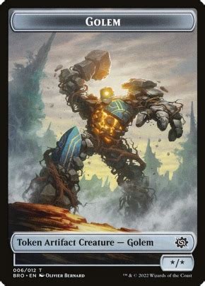 Mtgnexus Golem From The Brothers War Tokens