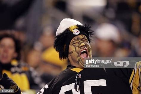 Passionate Pittsburgh Steelers Fan at Game