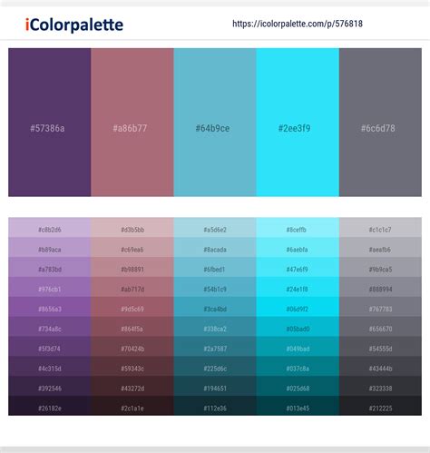 latest color schemes  gray color tone combinations