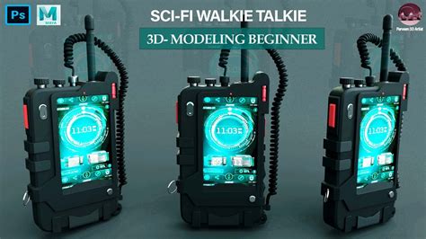 Autodesk Maya 2023 Sci Fi Walkie Talkie Modeling Tutorial YouTube