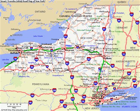 New York State Highway Map Printable Map