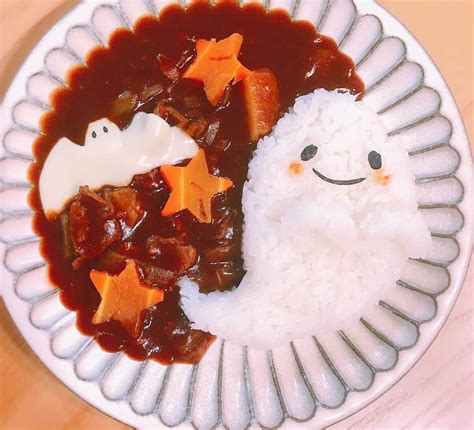 折原みかさんのインスタグラム写真 折原みかinstagram「happy Halloween🎃 ハロウィンビーフシチュー🍴 可愛いお