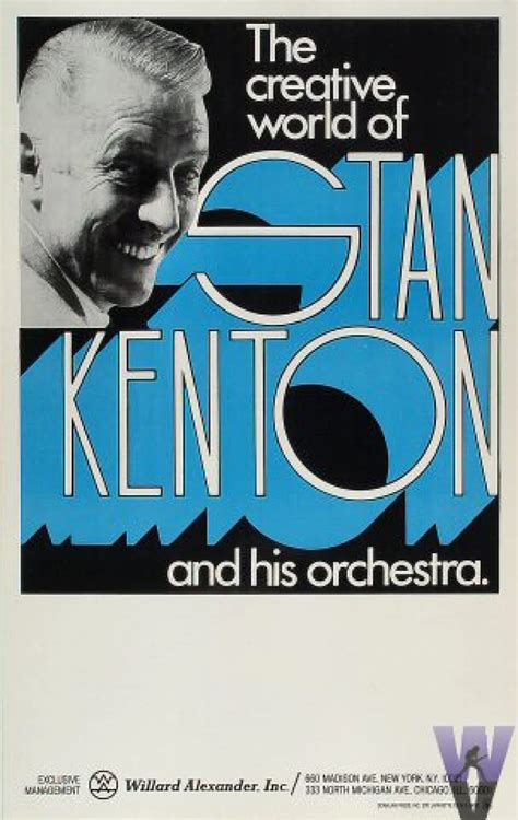 Stan Kenton And His Orchestra Vintage Concert Poster From Portland