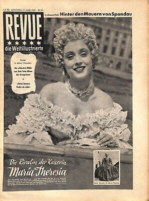 REVUE 11 August 1951 Paula Wessely Maria Theresia EBay