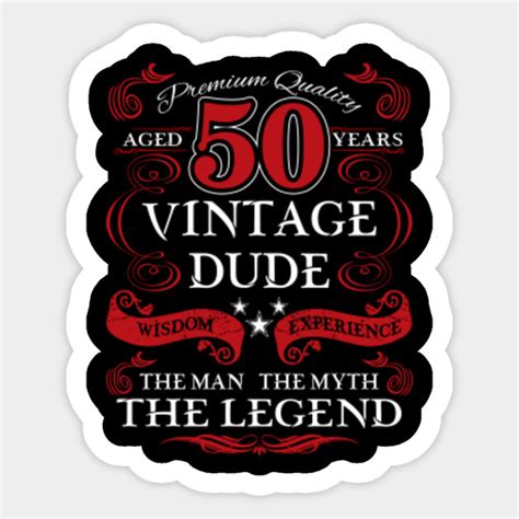 Vintage Dude 50th Birthday Svg