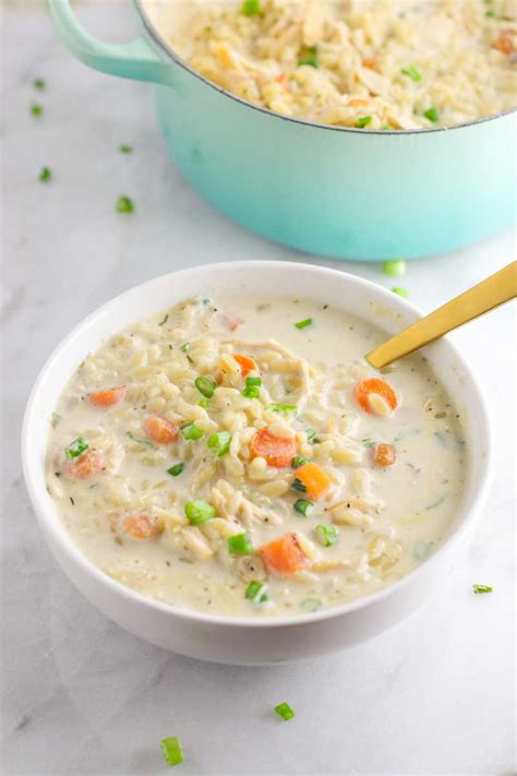 Creamy Chicken Orzo Soup Easy Peasy Meals