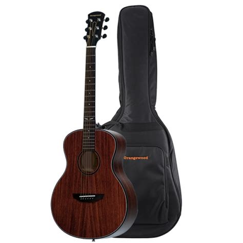 Orangewood Oliver Jr. Mahogany Mini Grand Concert Acoustic Guitar With Gigbag