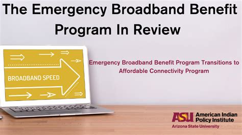 The Emergency Broadband Benefit Program In Review American Indian