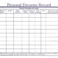 Personal Firearm Record Spreadsheet Db Excel