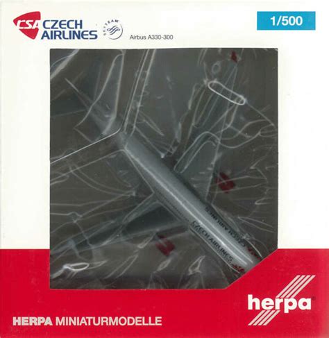 Airbus A330 300 CSA Czech Airlines OK YBA Herpa 524520 1 500 MW Moba