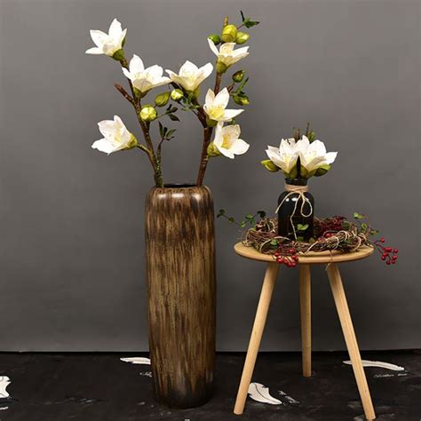 Artificial Long Branch Kapok Fake Flower With Stem Floor Vase Etsy In 2021 Floral Decor