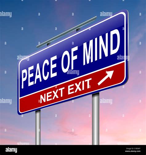 peace  mind stock photo alamy