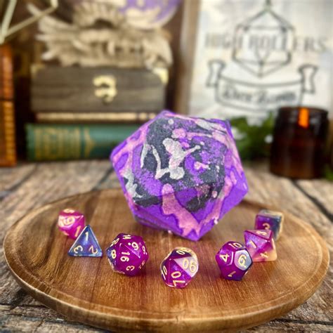 The Dragon Empress Dicebomb™ Dice Set Inside Jasmine Amber And Saff