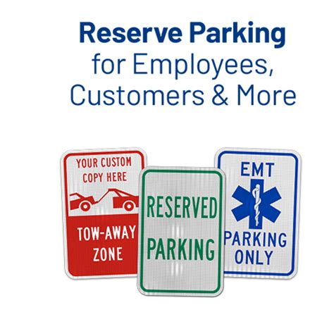 Buy Custom Business Parking Signs | Orders Over $49 Ship Free