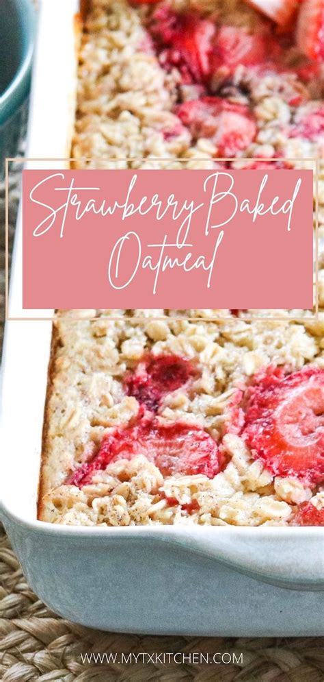 Strawberry Oatmeal Recipe Strawberry Breakfast Oatmeal Breakfast