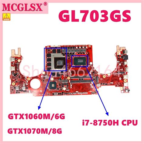 Gl Gs With I H Cpu Gtx M Gtx M Gpu Mainboard For Asus Plus