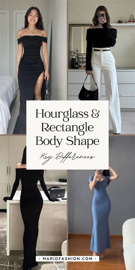 hourglass  rectangle body shape      rectangle