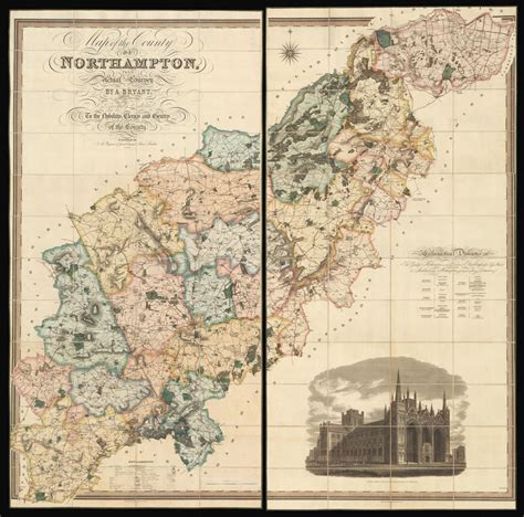 Andrew Bryant's large-scale map of Northamptonshire | BADA