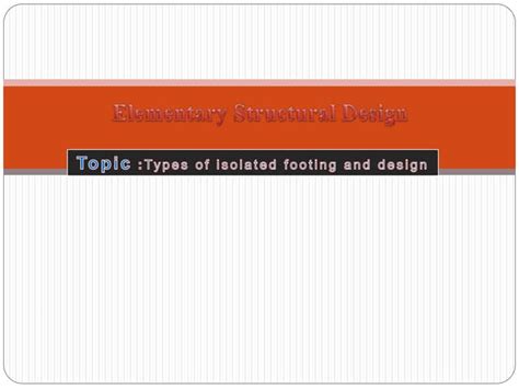 Types of isolated footing and design | PPT