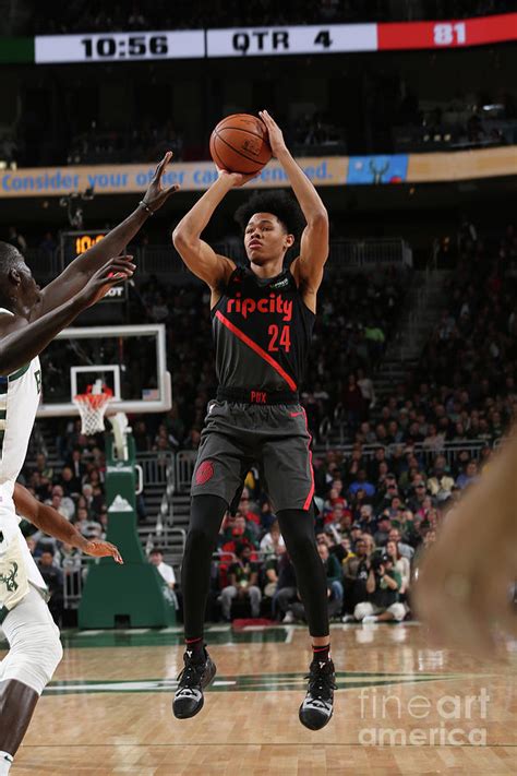 Portland Trail Blazers V Milwaukee Bucks Photograph By Gary Dineen