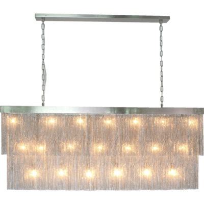 ALAN MIZRAHI LIGHTING 20 Light Solid Metal Chain Chandelier Wayfair