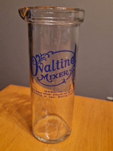 Vintage Ovaltine Mixer Glass 8 Oz Jug Unusual Vase Ebay