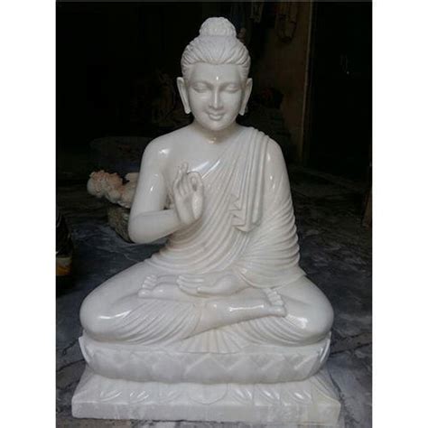 Jaipurcrafts Traditional White Marble Buddha Statue At Rs 21000 In Jaipur