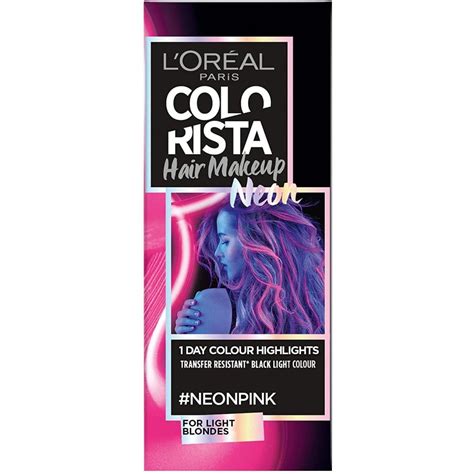 Loreal Colorista Hair Makeup For Light Blonde Hair Neon Pink 30ml