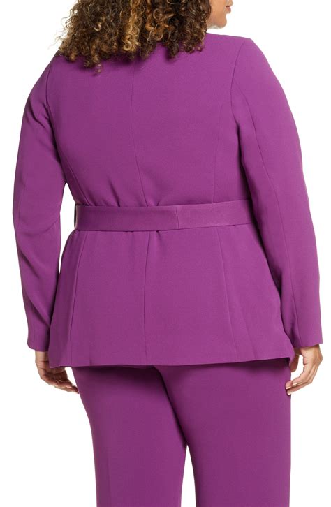 Eloquii Belted Double Breasted Blazer Plus Size Nordstrom