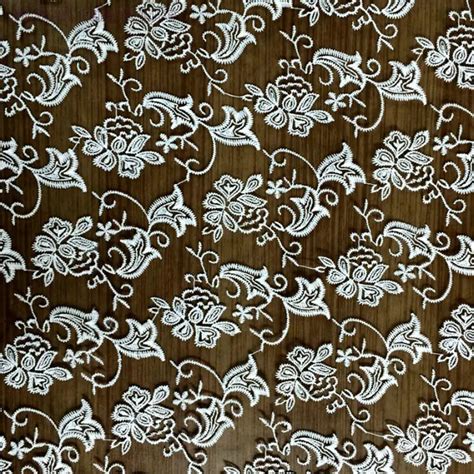 Cm Morning Glory Embroidered Organza Lace Fabric Milk Silk Fabric