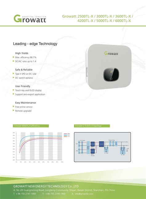 Growatt Mod Tl Xh Kw Hybrid Inverter Phase Ark