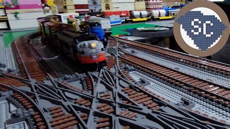 Huge Lego Train Track Layout Ft City Space And Zoo Animals Youtube