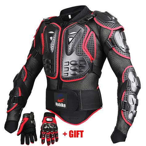 Motorcycle Jackets Full Body Protection BLACK RED ARMOR Turtle Moto