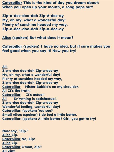 Wonderland Lyrics | PDF