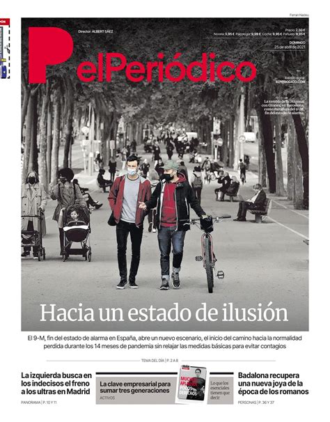 La Portada De El PeriÓdico Del 25 De Abril De 2021 El Periódico