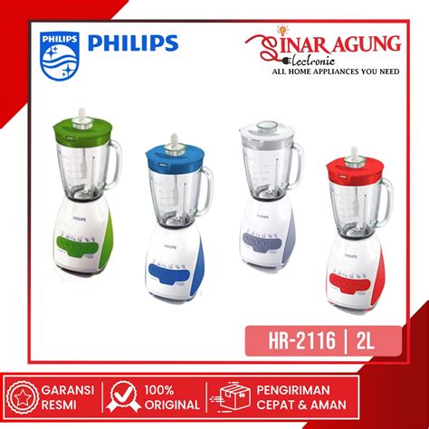 Jual COD BLENDER PHILIPS 2 IN 1 HR 2116 HR2116 2 LITER KACA