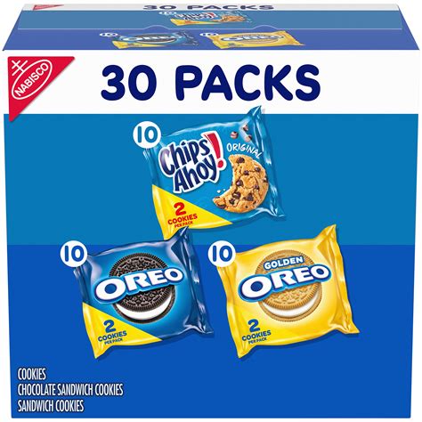 Nabisco Sweet Treats Cookie Variety Pack OREO OREO Golden CHIPS AHOY