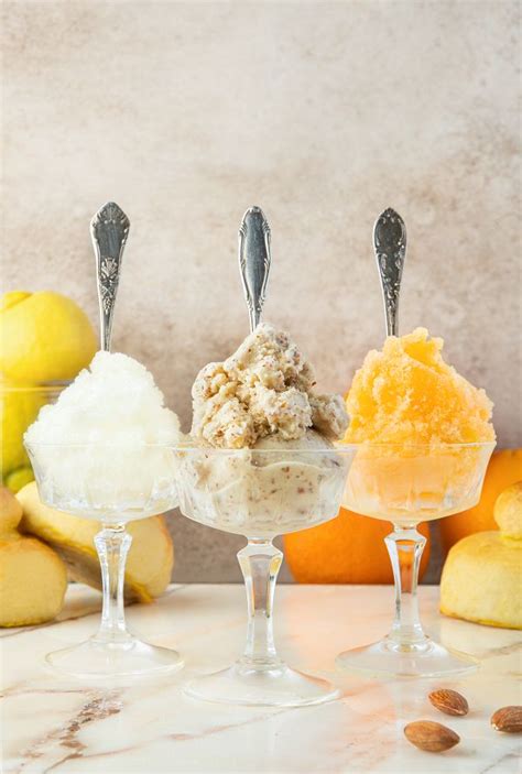 3x granita uit het kookboek The Lemon Kitchen Sicilië Ciao tutti